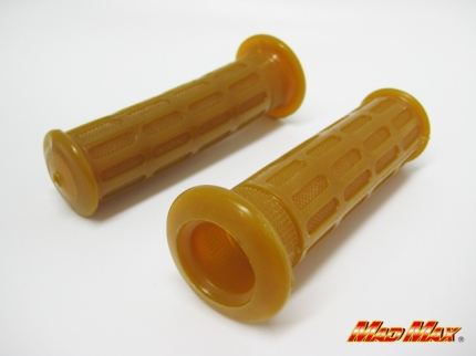 CBX400Fタイプ グリップ 生ゴム ブラウン 130mm 汎用 7/8インチ(22.2mm)ハンドル用