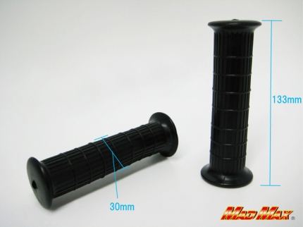 CB400Fタイプ グリップ ブラック 133mm 汎用 7/8インチ(22.2mm)ハンドル用