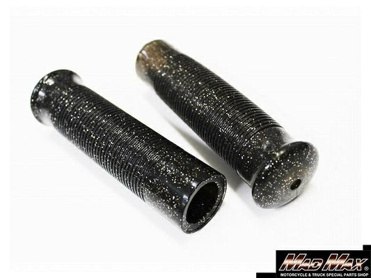 ジャックハマーグリップ ブラック/ラメ入りスケルトン 135mm 汎用 7/8インチ(22.2mm)ハンドル用