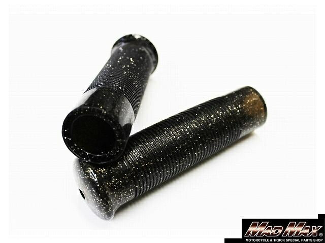 ジャックハマーグリップ ブラック/ラメ入りスケルトン 135mm 汎用 7/8インチ(22.2mm)ハンドル用