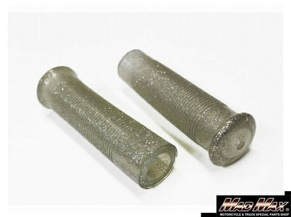 ジャックハマーグリップ グレー/ラメ入りスケルトン 135mm 汎用 7/8インチ(22.2mm)ハンドル用