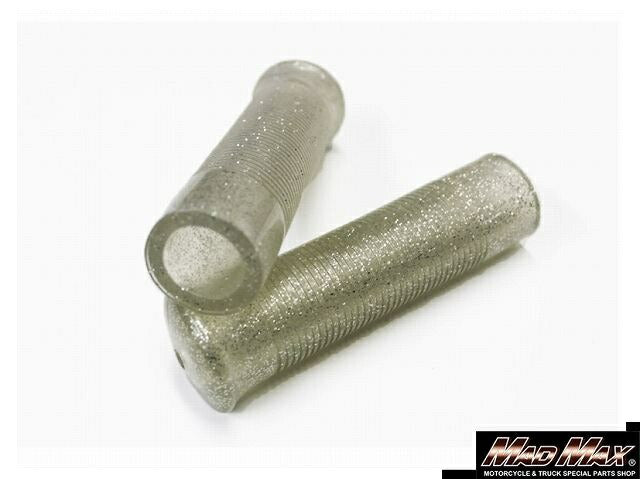 ジャックハマーグリップ グレー/ラメ入りスケルトン 135mm 汎用 7/8インチ(22.2mm)ハンドル用