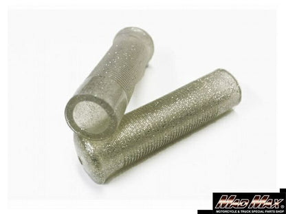 ジャックハマーグリップ グレー/ラメ入りスケルトン 135mm 汎用 7/8インチ(22.2mm)ハンドル用