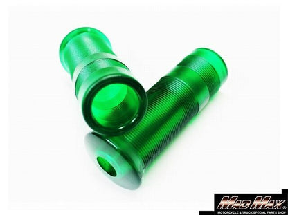 ジャックハマーグリップ ショート グリーン/スケルトン 110mm 汎用 7/8インチ(22.2mm)ハンドル用