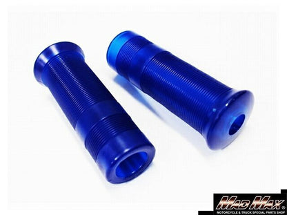 ジャックハマーグリップ ショート ブルー/スケルトン 110mm 汎用 7/8インチ(22.2mm)ハンドル用