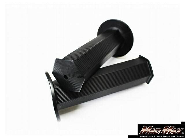 6角グリップ ブラック 123mm 汎用 7/8インチ(22.2mm)ハンドル用