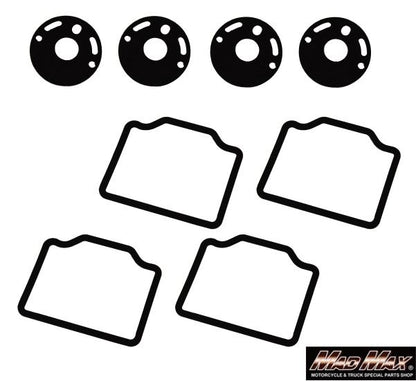 Carburetor Float Chamber Gaskets, Top Gaskets, Head Gaskets - 4-piece set for CB750F