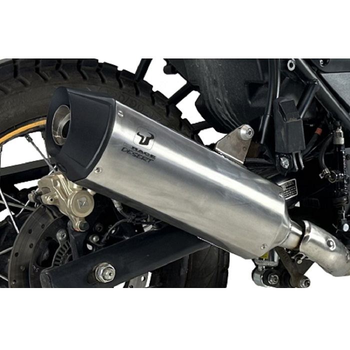 IXRACE スリップオン マフラー DESERT マットポリッシュ ROYAL ENFIELD ヒマラヤン