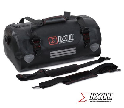 IXIL製 バイク用 防水 ツーリングバック シートバック 肩掛けバッグ バッグ ドラムバッグ ブラック 30L 汎用