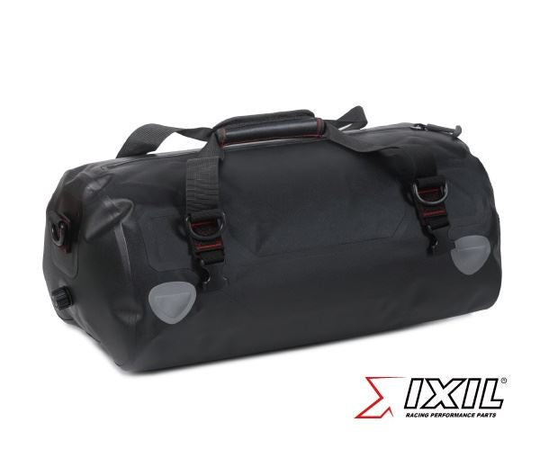 IXIL製 バイク用 防水 ツーリングバック シートバック 肩掛けバッグ バッグ ドラムバッグ ブラック 30L 汎用