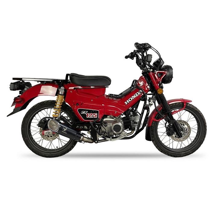IXRACE アイエックスレース フルエキ マフラー スラッシュカット MK1B ブラック HT ペイント 320 mm HONDA CT 125 TRAIL 2023年式