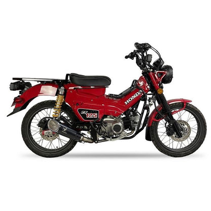 IXRACE アイエックスレース フルエキ マフラー スラッシュカット MK1B ブラック HT ペイント 320 mm HONDA CT 125 TRAIL 2023年式