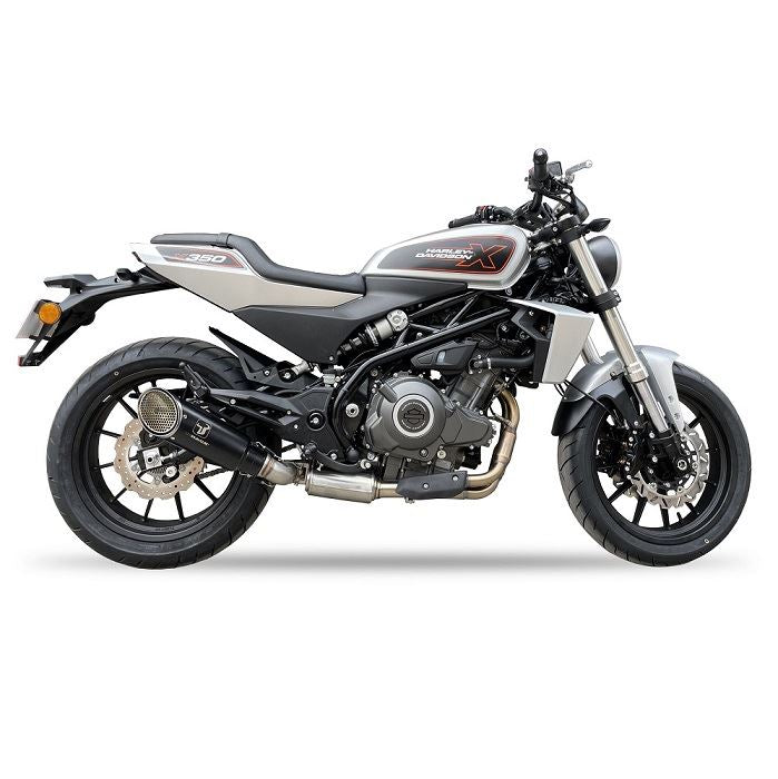 IXRACE アイエックスレース スリップオン マフラー スラッシュカット MK1B ブラック HT ペイント 320 mm HARLEY DAVIDSON X350