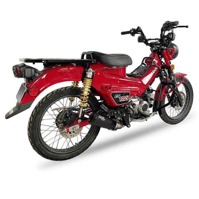 IXIL イクシル レースエクストリーム  フルエキ マフラー RB ブラックHTペイント 230 mm HONDA CT 125 TRAIL 2023年式