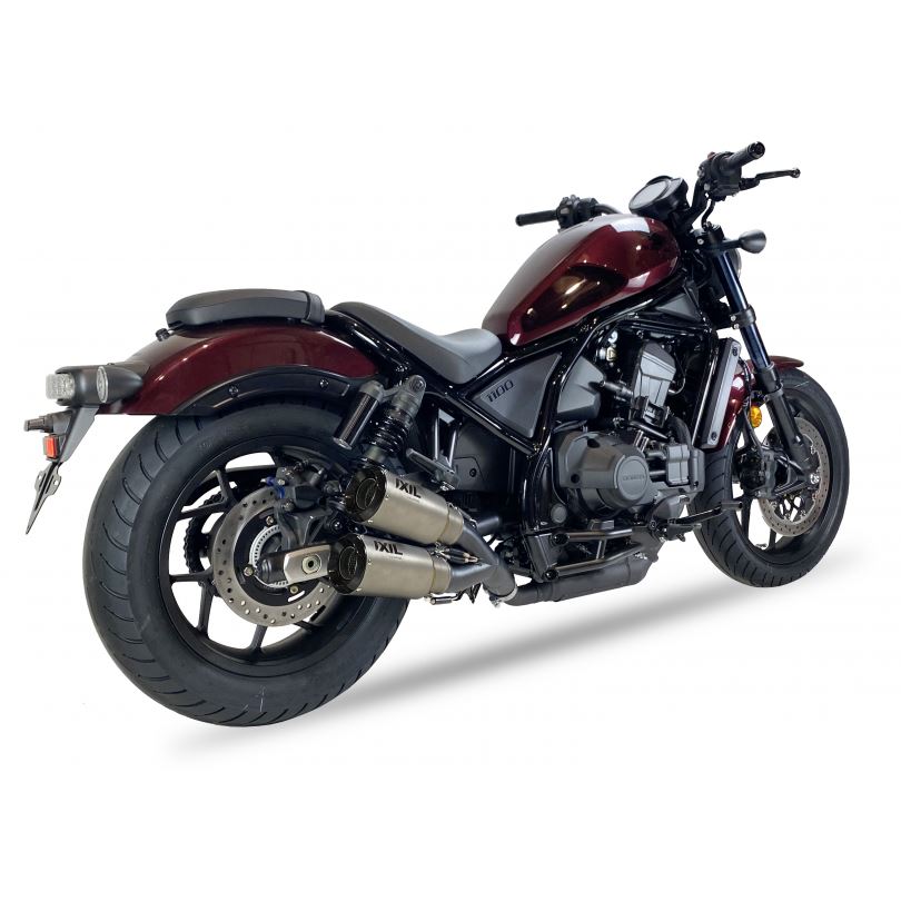 IXIL イクシル デュアル スリップオン マフラー RC マットポリッシュ 230 mm HONDA REBEL 1100 2020