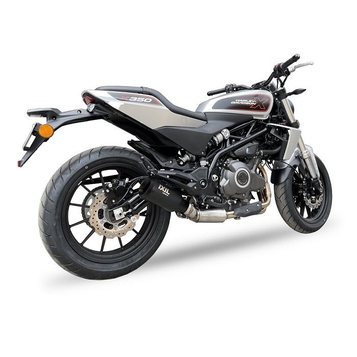 IXIL イクシル スリップオン マフラー レースエクストリーム RB ブラックHTペイント 230 mm HARLEY DAVIDSON X350