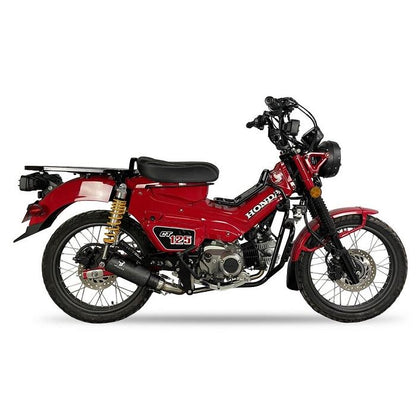 IXRACE アイエックスレース フルエキ マフラー ラウンド DCX フォージッドカーボン 約250 mm HONDA CT 125 TRAIL 125 2023年式