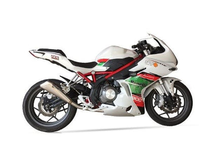 IXIL イクシル スラッシュコーン スリップオン マフラー X55SS マット ポリッシュ 370 mm BENELLI TNT 302