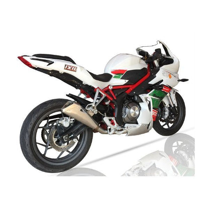 IXIL イクシル スラッシュコーン スリップオン マフラー X55SS マット ポリッシュ 370 mm BENELLI TNT 302