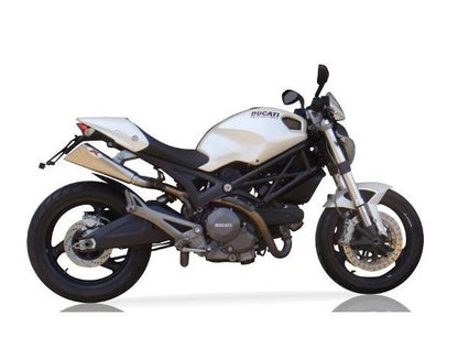 IXIL イクシル スラッシュコーン 左右2本出し スリップオン マフラー X55SS マット ポリッシュ 370 mm DUCATI M 696 MONSTER '08-'13 RIGHT+LEFT SIDE Slip on