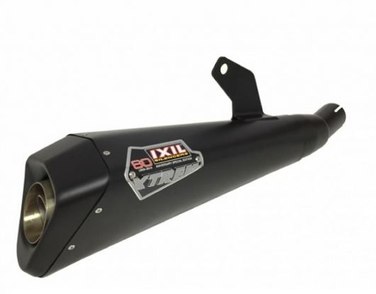 IXIL イクシル スラッシュコーン 左右2本出し スリップオン マフラー X55SSB ブラックHTペイント 370 mm DUCATI M 696 MONSTER '08-'13 RIGHT+LEFT SIDE Slip on