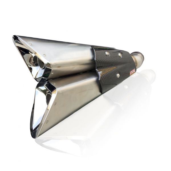 IXIL イクシル デュアルスラッシュコーン スリップオン マフラー X55S2 マット ポリッシュ 330 mm DUCATI MONSTER 821