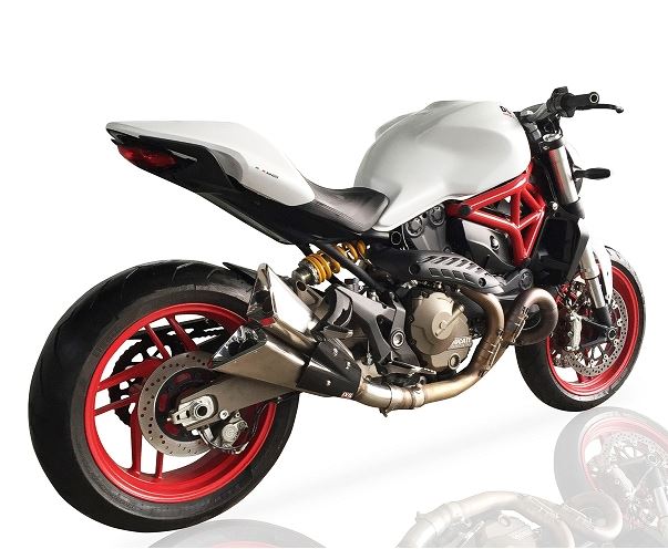 IXIL イクシル デュアルスラッシュコーン スリップオン マフラー X55S2 マット ポリッシュ 330 mm DUCATI MONSTER 821