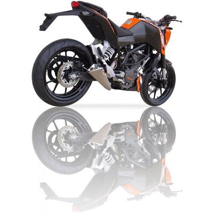 IXIL Ixil Slip-On Muffler X55SS Matt Polished 370 mm KTM DUKE 125 11-16 KTM DUKE 200 11-16