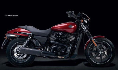 IRONHEAD アイアンヘッド スリップオン マフラー HC2-3B マットブラック 380 mm HARLEY DAVIDSON STREET 500 750 2014-2016