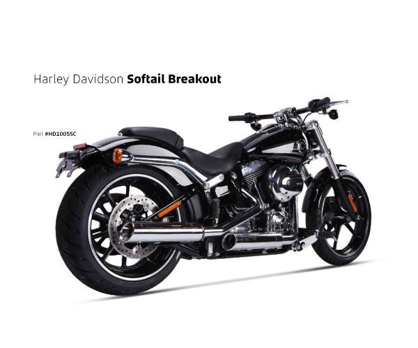 IRONHEAD アイアンヘッド 2本出し スリップオン マフラー HC1-3C クロームメッキ 400 mm HARLEY DAVIDSON SOFTAIL BREAKOUT UPPER+LOWER MUFFLER 2013-2016 SOFTAIL HERITAGE CLASSIC UPPER+LOWER MUFFLER 2007-2016