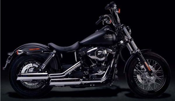 IRONHEAD アイアンヘッド 2本出し スリップオン マフラー HC1-3C クロームメッキ 400 mm HARLEY DAVIDSON DYNA STREET BOB UPPER+LOWER MUFFLER 2006-2016