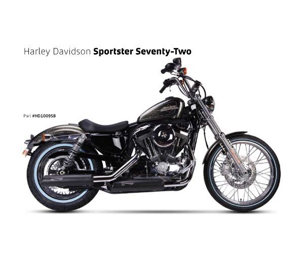 IRONHEAD アイアンヘッド 2本出し スリップオン マフラー HC1-3B マットブラック 400 mm HARLEY DAVIDSON SPORTSTER XL 1200 XL883 UPPER+LOWER MUFFLER 2014-2016