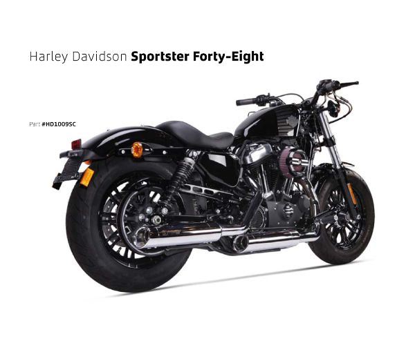 IRONHEAD アイアンヘッド 2本出し スリップオン マフラー HC1-3C クロームメッキ 400 mm HARLEY DAVIDSON SPORTSTER XL 1200 XL883 UPPER+LOWER MUFFLER 2014-2016