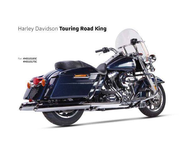 IRONHEAD アイアンヘッド 2本出し スリップオン マフラー HC2-1C クロームメッキ 670 mm HARLEY DAVIDSON TOURING ROAD KING RIGHT+LEFT MUFFLER)2006-2016