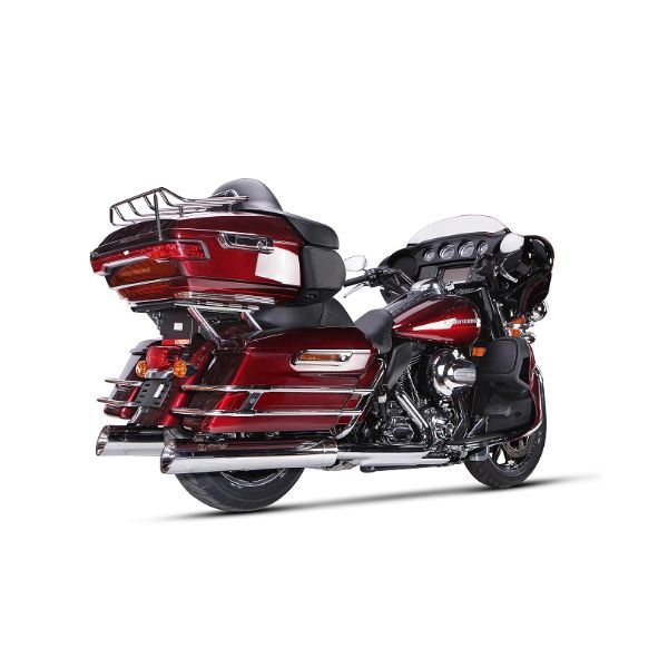 IRONHEAD アイアンヘッド 2本出し スリップオン マフラー HC2-1C クロームメッキ 670 mm HARLEY DAVIDSON TOURING ROAD KING RIGHT+LEFT MUFFLER)2006-2016