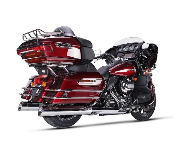 IRONHEAD アイアンヘッド 2本出し スリップオン マフラー HC2-1C クロームメッキ 670 mm HARLEY DAVIDSON TOURING ROAD KING RIGHT+LEFT MUFFLER)2017