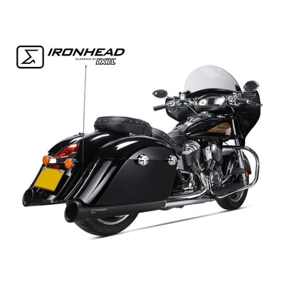 IRONHEAD アイアンヘッド 左右2本出し スリップオン マフラー HC2-1B マットブラック 670 mm INDIAN CHIEF インディアン チーフ