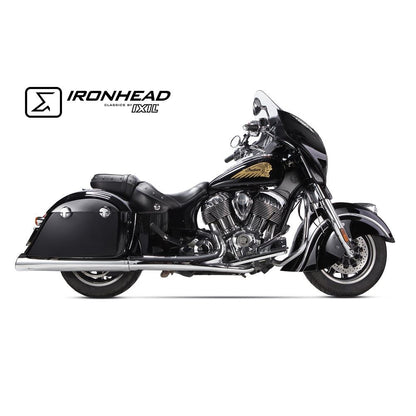 IRONHEAD アイアンヘッド 左右2本出し スリップオン マフラー HC2-1C クロームメッキ 670 mm INDIAN CHIEF インディアン チーフ