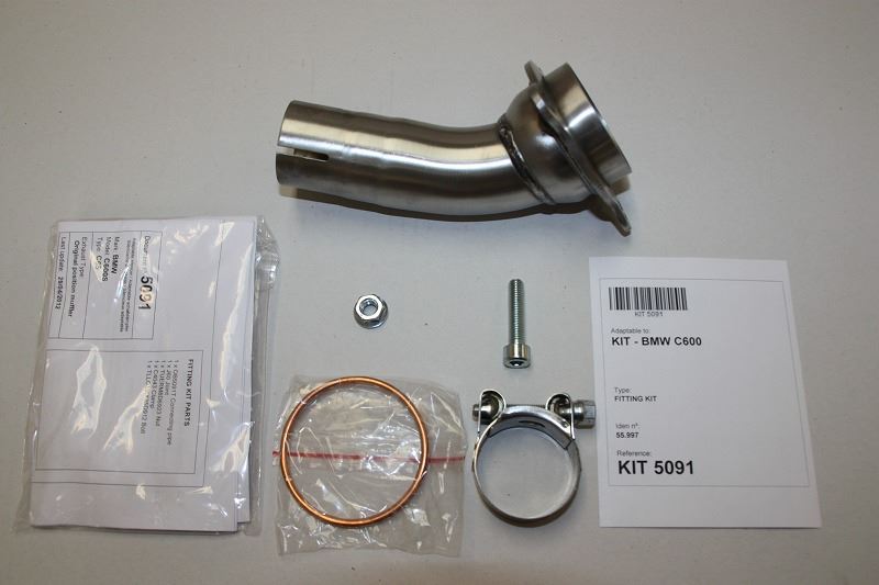 IXIL イクシル フルエキ マフラー XOVS ブラック HT ペイント 393 mm BMW C 600 SPORT 12-15