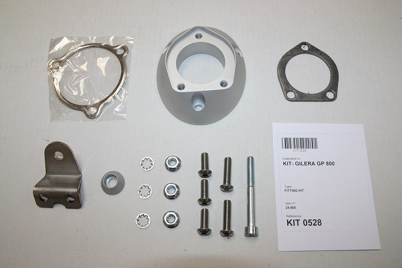 IXIL イクシル フルエキ マフラー SOVE マット ポリッシュ 493 mm ジレラ GP 800 07-15