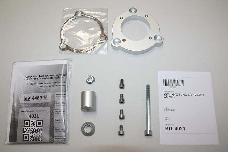 IXIL イクシル スリップオン マフラー オーバルタイプ SOVS マット ポリッシュ 393 mm ヒョースン GT 125 COMET