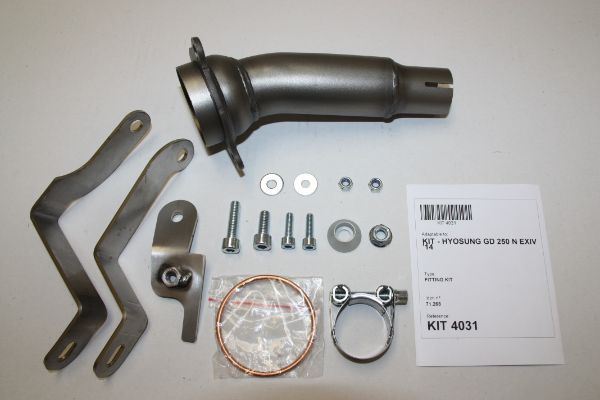 IXIL イクシル オーバル チタン スリップオン マフラー VTI チタニウム 393 mm HYOSUNG GD 250 EXIV X5