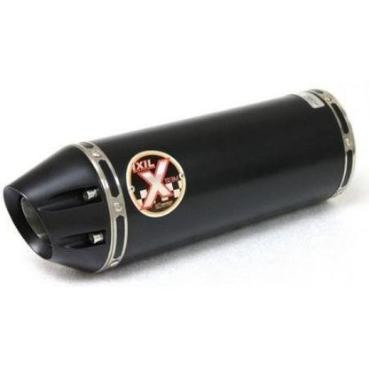 IXIL Ixil Stainless Short Full Exhaust Muffler OH6016VXS Black HT paint 393mm CBF125 09-12 (JC40)