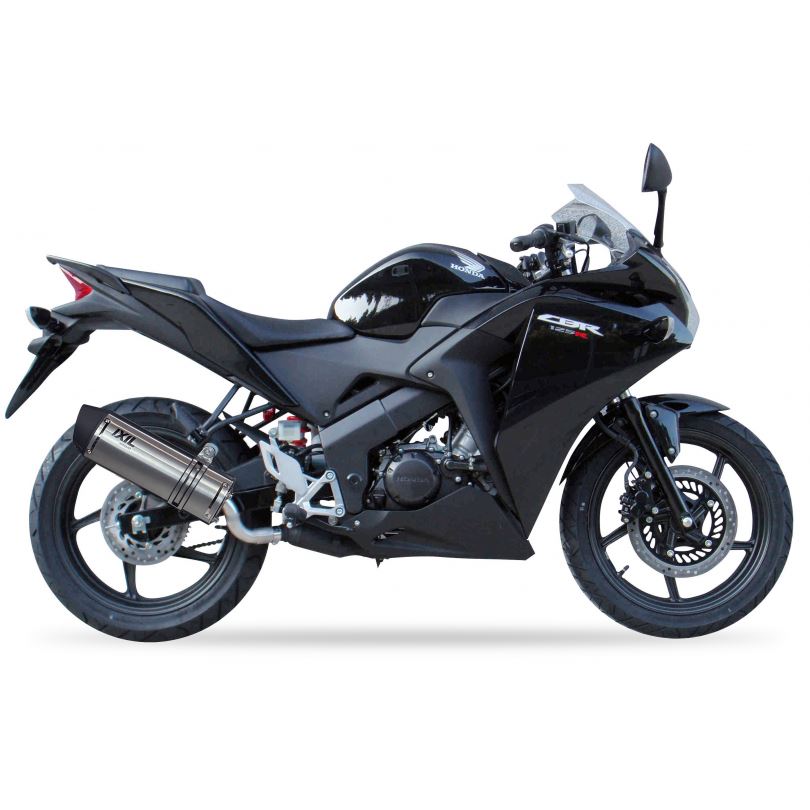 IXIL イクシル スリップオン マフラー SOVE マット ポリッシュ 493 mm HONDA CBR 125 R ´11 -´15
