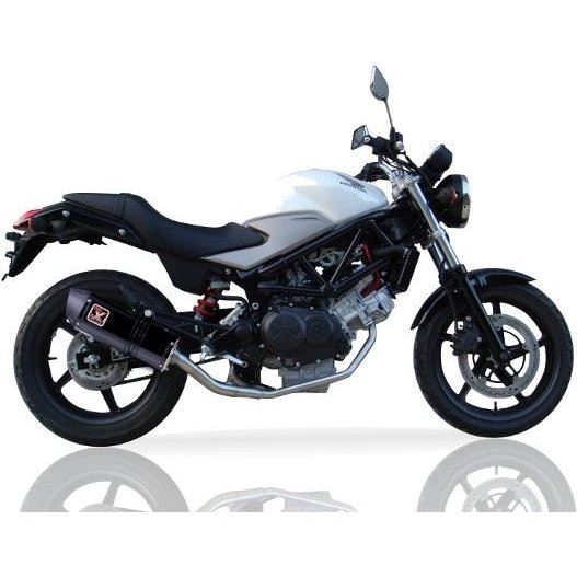 IXIL イクシル フルエキゾースト ステンレス マフラー OH6020VXS Black HT paint 393 mm VTR 250i 10-12 INJECTION