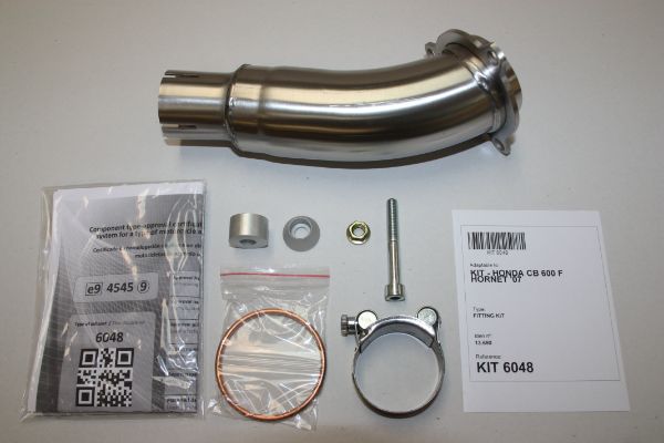 IXIL Slip-On Muffler XOVC Black HT Paint 413 mm 2.1 kg 1 pc CB600F/S HORNET/CBR600F