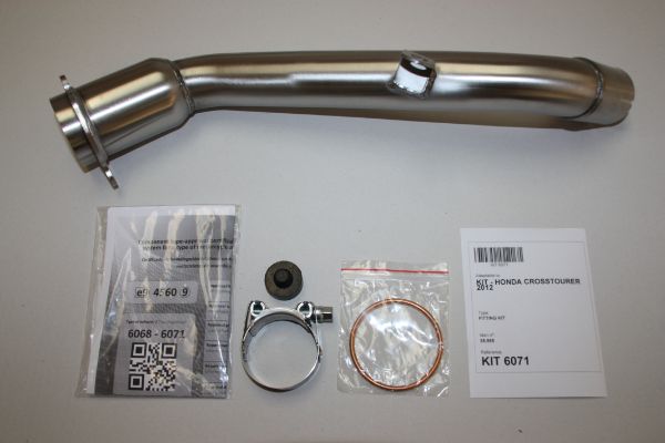 IXIL イクシル スリップオン マフラー XOVS ブラックHTペイント 413 mm 3 kg 1本 VFR1200X CROSSTOURER
