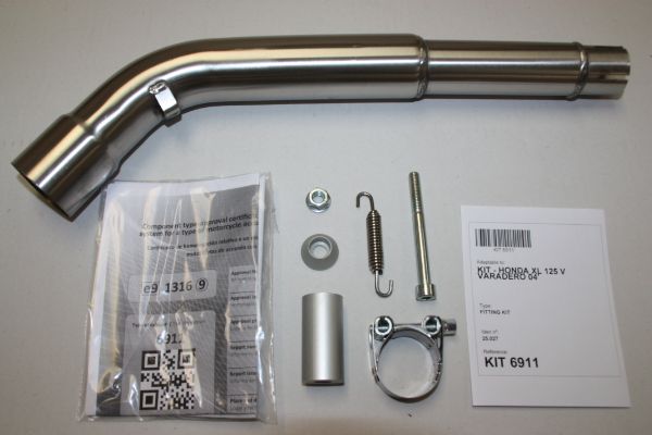 IXIL イクシル スリップオン マフラー VTI チタニウム 393 mm 1.5 kg 1本 XL125V VARADERO