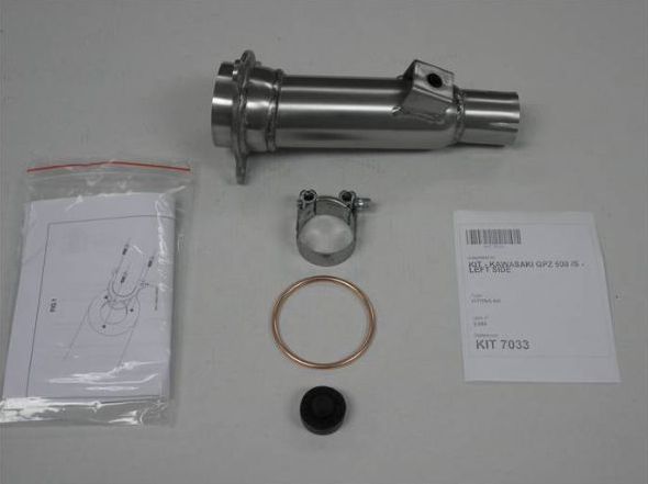 IXIL イクシル スリップオン 左右2本出し マフラー XOVC ブラックHTペイント 393 mm 2.1 kg 2本 GPZ500/S