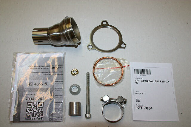 IXIL イクシル スリップオン マフラー SOVS マットポリッシュ 393 mm 2.1 kg 1本 NINJA250R